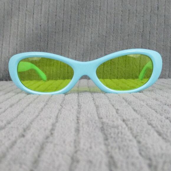 New Divine Eyewear Medusa Light Blue/Clear Yellow Sunglasses Women's NWT - Picture 1 of 7